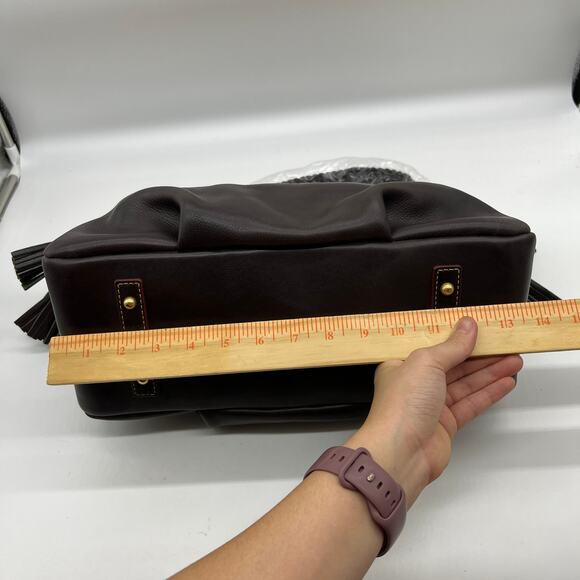 Dooney & Bourke Handbags Florentine Leather Hobo Bag Brown T'Moro - Picture 10 of 16